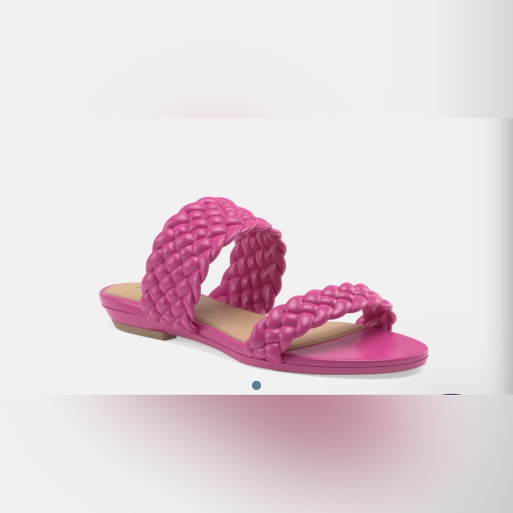 The Slide Pink Braided Women's Sandals (Orchid Braid) convertible heel Pashion